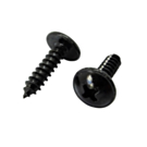 Linsen-Blechschrauben DIN 968 schwarz verzinkt 3,9x19 - 100 stück