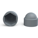 Abdeckkappen für Muttern M10 SW17 Grau - 180 Stück