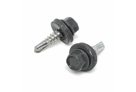 Bohrschrauben RAL 7012 4,8x19 – 100 Stück
