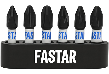 Fastar Impact-Bit-Set PH – PZ 6-Teilig