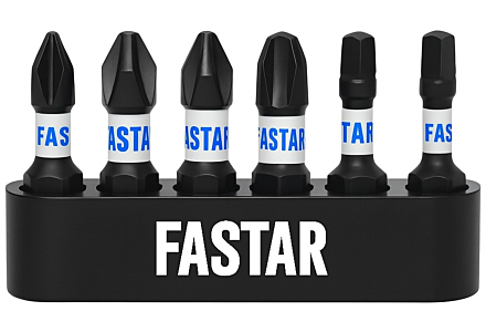 Fastar Impact-Bit-Set für selbstschneidende Schrauben, 6-Teilig