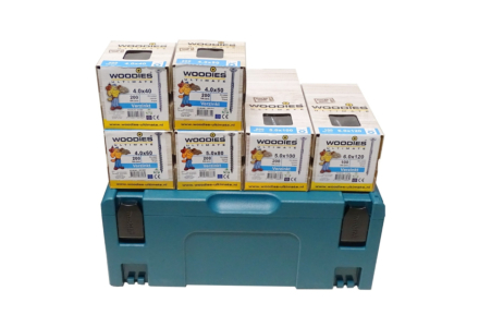 Woodies Schrauben Sortiment im M-Box - 1100-Teilig