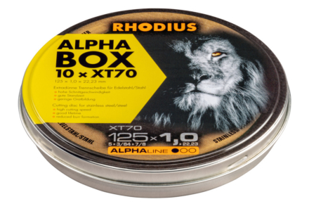 Rhodius Trennscheiben XT70 Box, 125x1 mm. 10 Stück