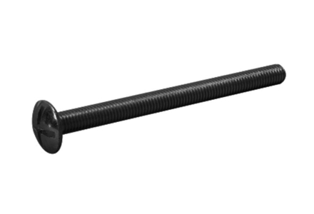 Rundkopfschrauben schwarz verzinkt 5x35 - 200 Stück