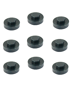 Abdeckkappen für 8mm Sechskantschrauben Antrazitgrau RAL 7016 - 100 Stück