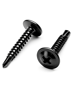 Bohrschrauben tellerkopf Schwarz verzinkt 4,2x25 - 100 Stück