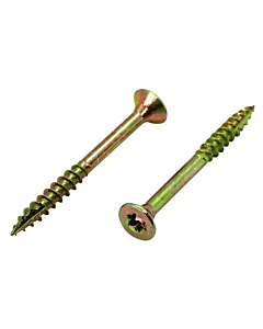 Holzschrauben mit Schneidspitze 5x100 TX gelb verzinkt 150 stück