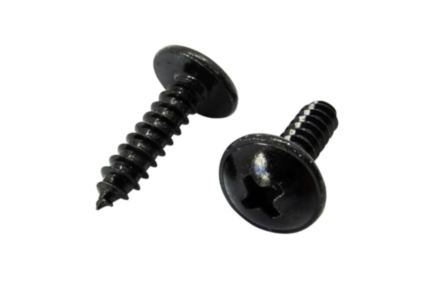 Linsen-Blechschrauben DIN 968 schwarz verzinkt 3,9x19 - 100 stück