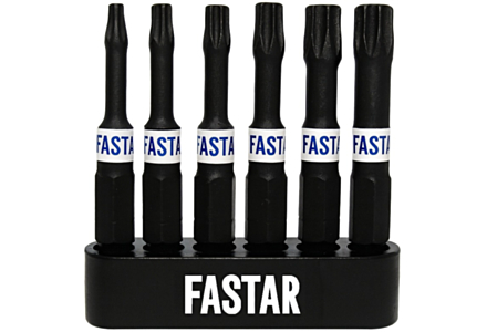 Fastar impact bit-set torx 6 teilig