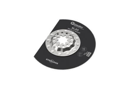 Qblades SL20 85 mm Multitool-HSS-Segment-Sägeblatt Holz und Metall (Starlock)