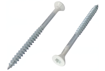 Spanplattenschrauben weiß 5x70 verzinkt TX 100 stück