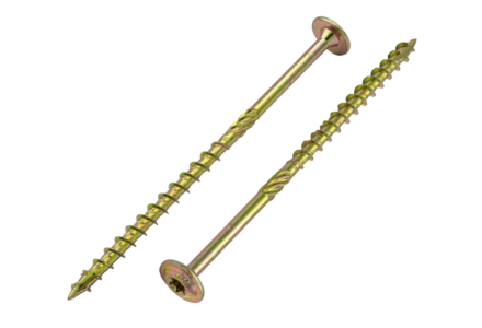 Tellerkopfschrauben gelb verzinkt 8x180 torx - 50 Stück