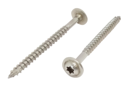 Tellerkopschroeven RVS A2 8x80 - 100 stuks