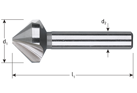 Rotec HSS Kegelsenker 16,5mm 90° 3-schneiden