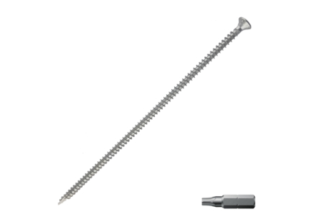 Konstruktionsschrauben Vollgewinde 10x450 torx Zink Nickel 25 stück