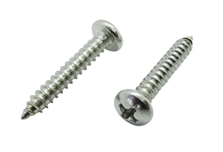 Blechschrauben ISO 14585 Rundkopf Edelstahl RAL 9005 4,8x38 - 200 stück