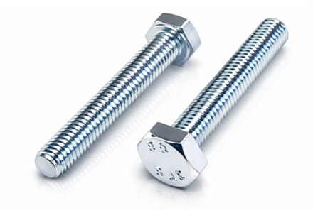 Zeskanttapbouten M4x20 galv. verzinkt DIN 933 8.8 500 stuks