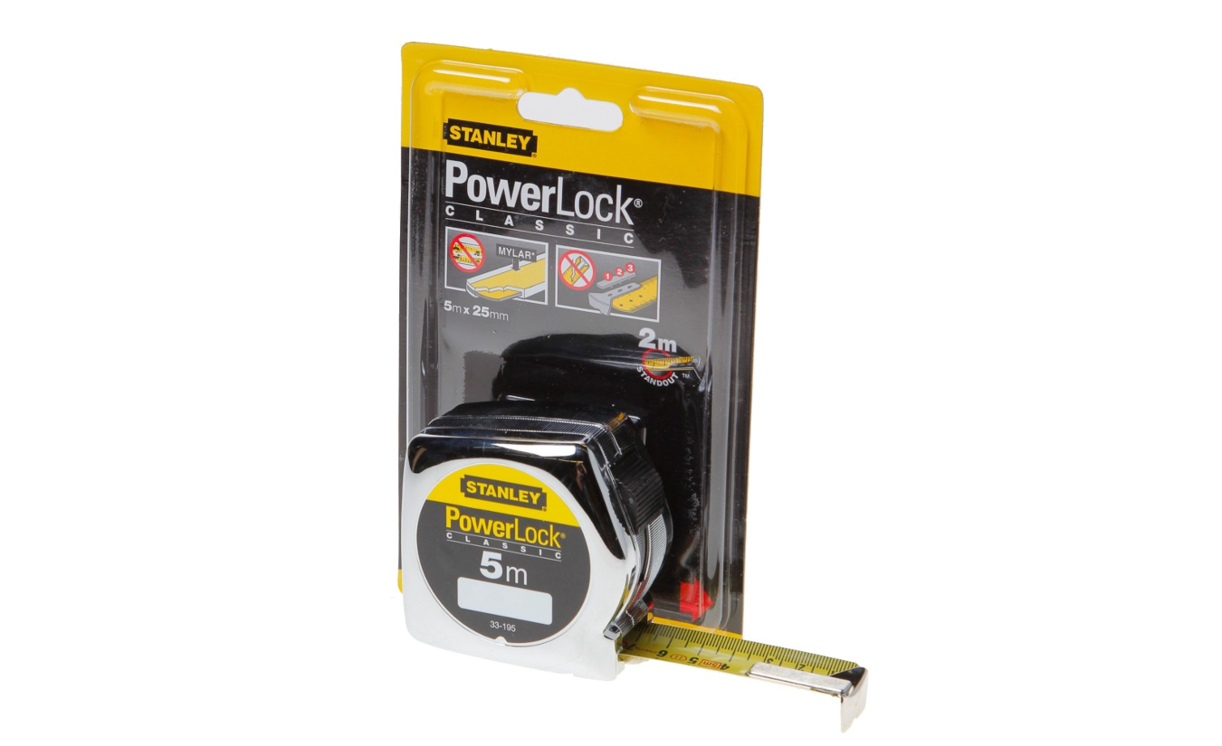 Stanley Powerlock Rollbandmaß 5x25