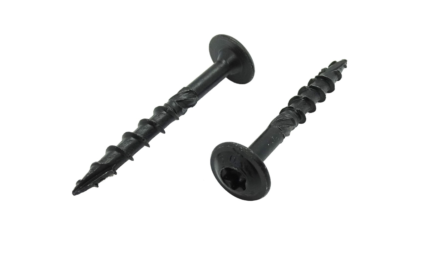 Tellerkopfschrauben 6x50 torx schwarz verzinkt 100 stück