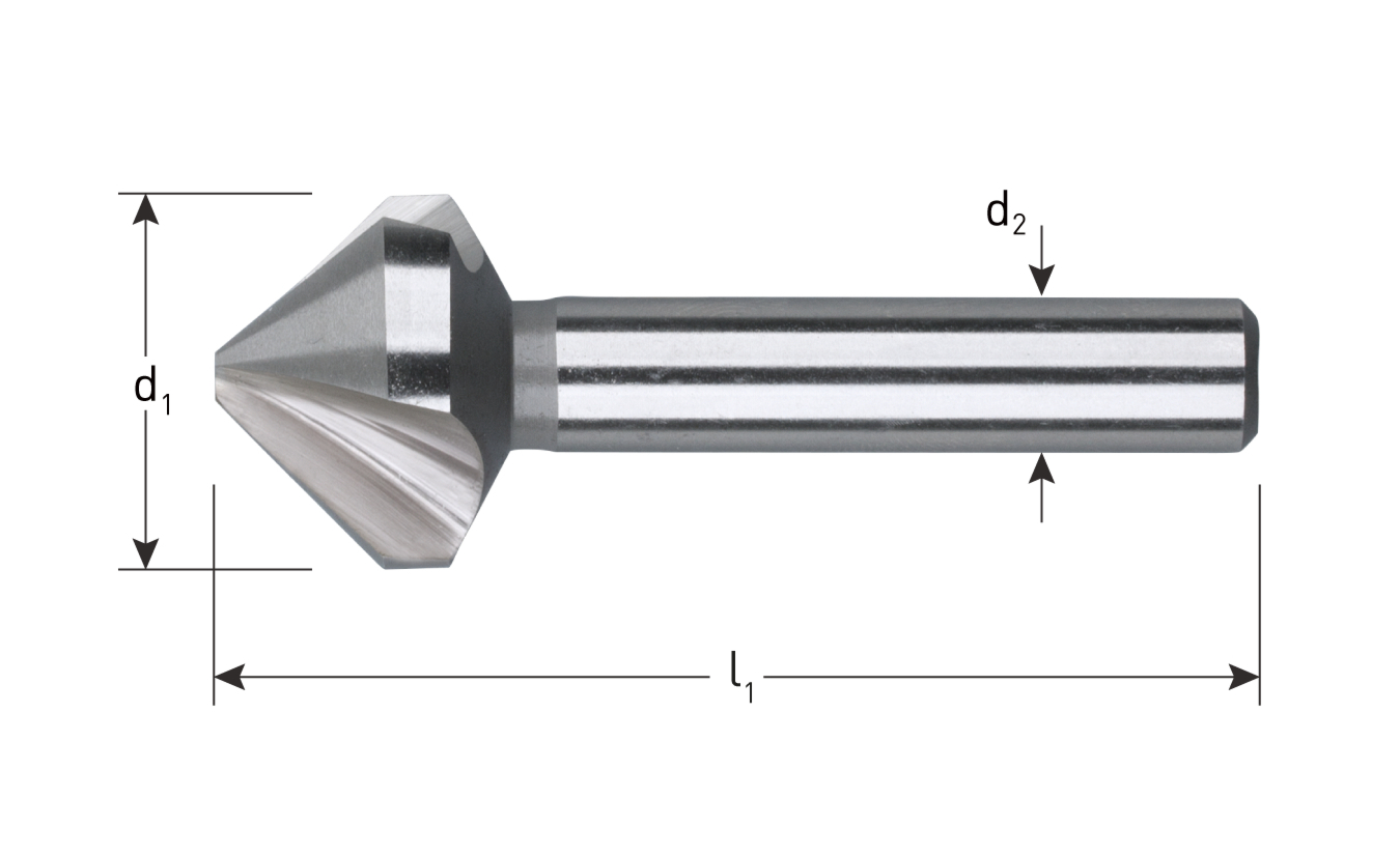 Rotec HSS Kegelsenker 10,4mm 90° 3-schneiden