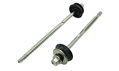 Wellplattenschrauben 6,5x170 Edelstahl A2 mit Scheibe - 100 St&uuml;ck
